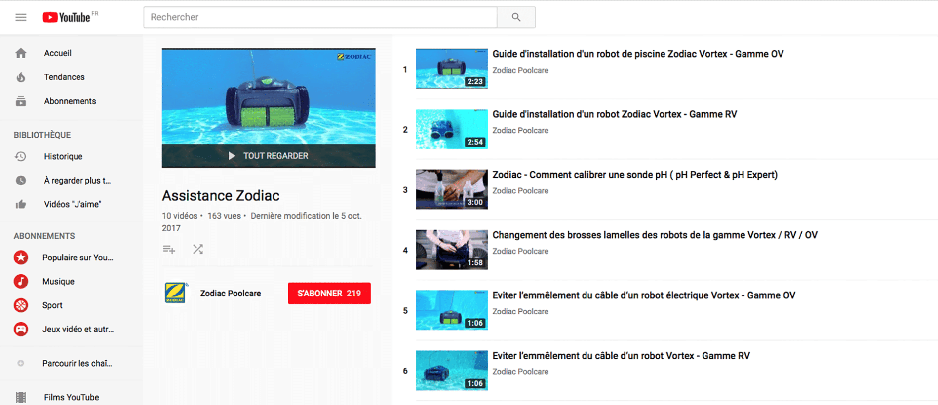 vidéos tutorielles Zodiac®