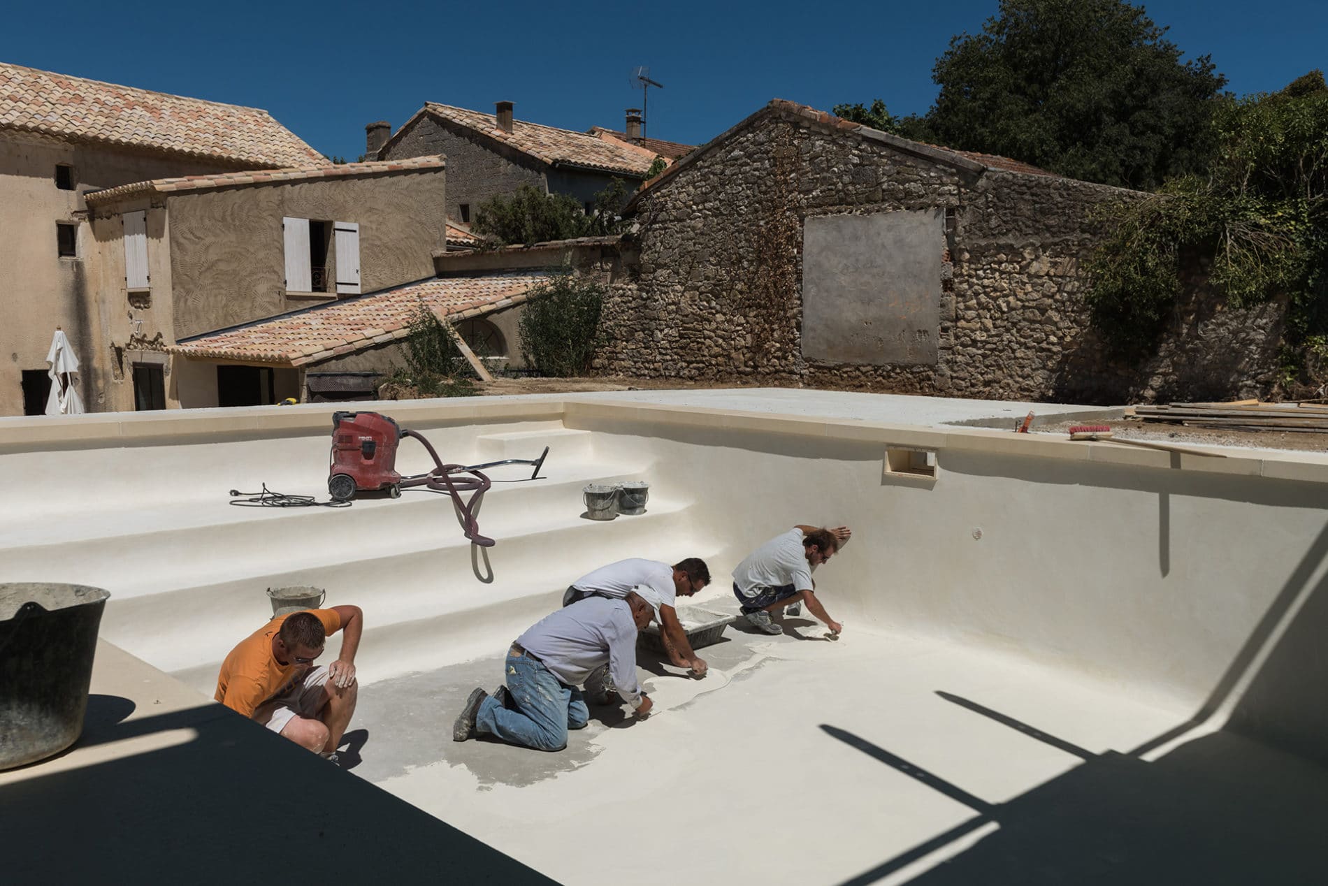 Formation application d'enduit