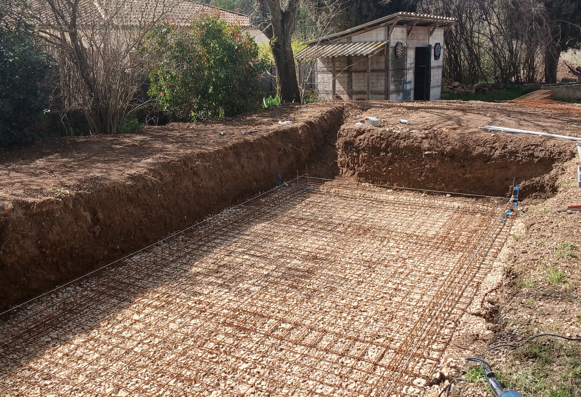 Lit de ballast piscine