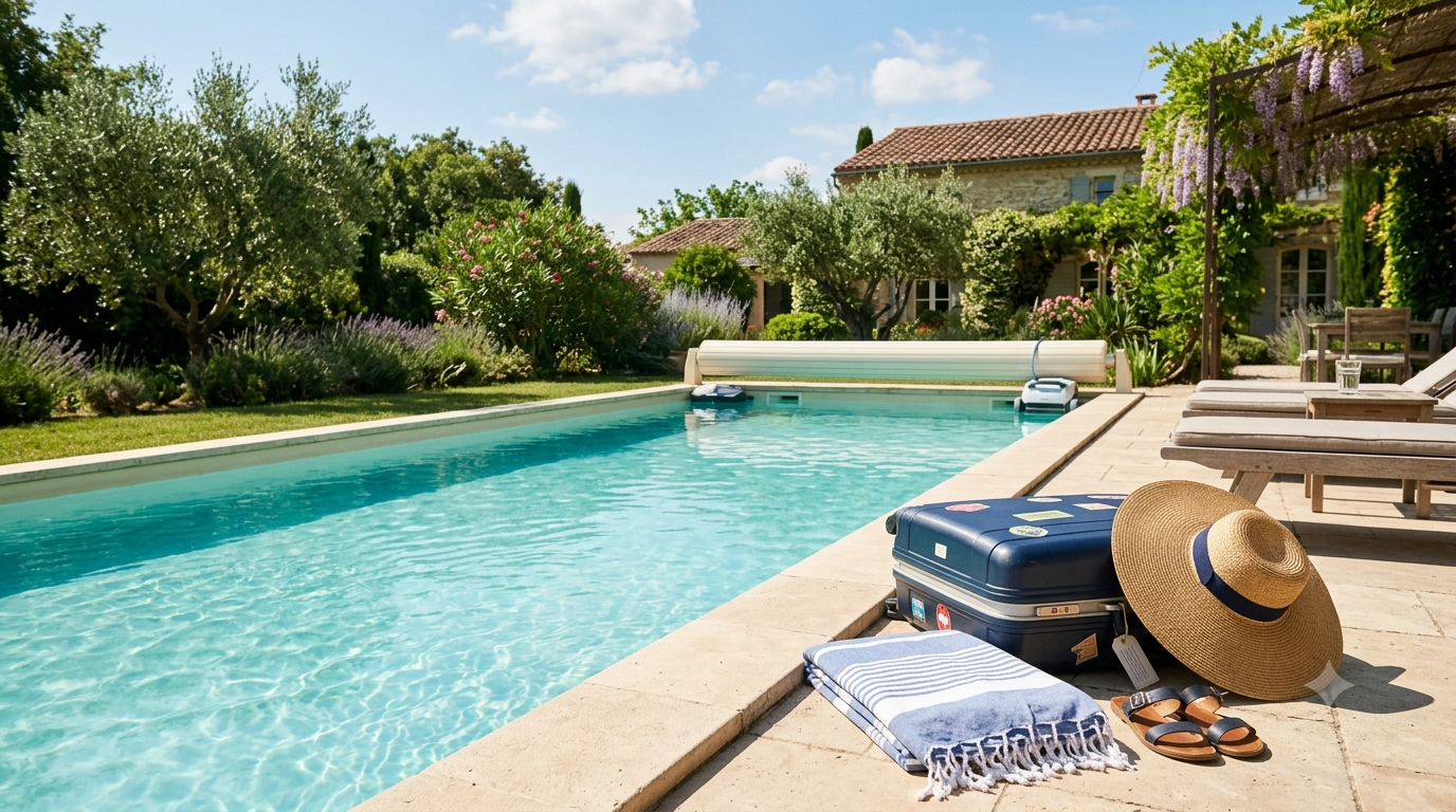 gestion piscine en vacances
