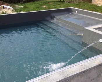 Mise en eau de la piscine