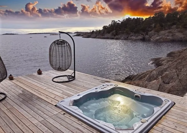spa encastre clair azur